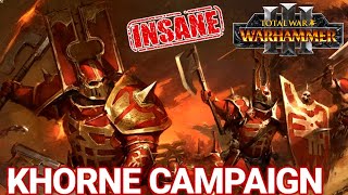 KHORNE CAMPAIGN MECHANICS are Crazy Strong  Total War Warhammer 3 [upl. by Oicnerual]