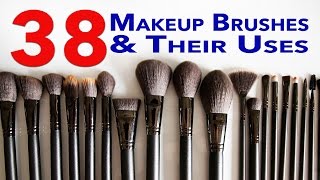 Ultimate Makeup Brushes Guide 38 Makeup Brushes and Their Uses [upl. by Naquin898]