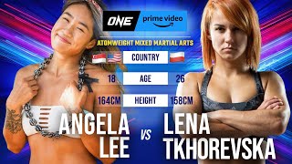 Angela Lee vs Lena Tkhorevska Full Fight Replay [upl. by Nalniuq]