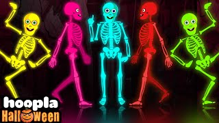 Five Scary Skeletons Dancing  Spooky Scary Skeletons Songs By TeeHeeTown on Hoopla Halloween [upl. by Assylem]