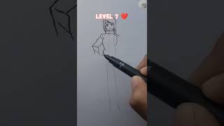 Drawing Shoko Ieiri JJK Manga in different level animedrawing ytshorts drawanime jjk anime [upl. by Eocsor]