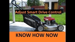 How to Adjust Honda Mower Smart Drive Cable [upl. by Eugenie277]