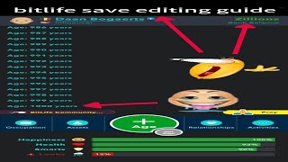 Bitlife save editing guide [upl. by Aehtorod996]