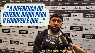 ENTREVISTAS COM MEMPHIS DEPAY E AUGUSTO MELO APÓS MAIS UMA VITÓRIA PÓS JOGO  CORINTHIANS 3X0 BAHIA [upl. by Kline]