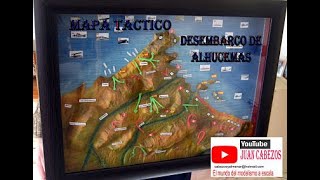 Mapa fisico tactico del desembarco de Alhucemas [upl. by Elianora462]