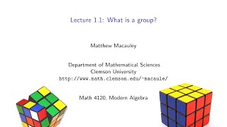 Visual Group Theory Lecture 11 What is a group [upl. by Dragoon707]