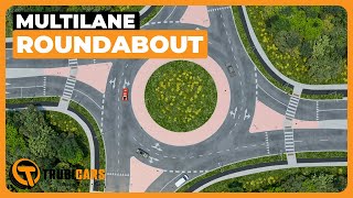 How to Use Multilane Roundabout  How to Yield Enter and Exit Multilane Roundabout Traffic Circle [upl. by Mikael]