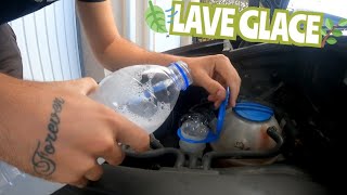 FAIRE SON LAVE GLACE NATURELLE POUR VOITURE 080 euros [upl. by Grevera20]