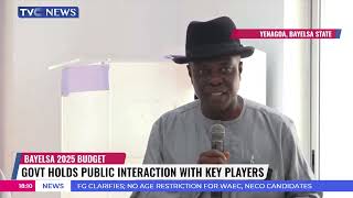 2025 Budget Bayelsa Govt Holds Public Interaction With Key Players [upl. by Eelrebmyk]