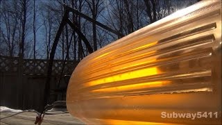 35 watt Low Pressure Sodium LPS Lamp Starting Up [upl. by Gerrit]