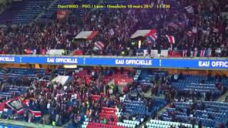 PSG  Lyon 19032017  21 L1 J30 27  Tour de chauffe des Ultras [upl. by Elfrieda]