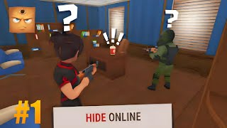 HIDE ONLINE GAMEPLAY PROPVS HUNTERS minecraft hideandseek hideonline callofdutymobile bgmi [upl. by Aicylla]