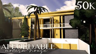 Bloxburg 50k Affordable Modern Mansion  Roblox  Speedbuild [upl. by Llewkcor]