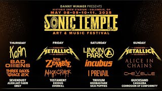 STACKED 😲 Sonic Temple Festival lineup Announced 🤘Who are YOU looking forward to seeing in Ohio [upl. by Gunner]