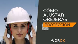 Cómo ponerse orejeras del casco de seguridad [upl. by Anilatsyrc]