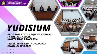 Yudisium Program Studi Sarjana  Senin 24 Juli 2023 [upl. by Fidelas481]