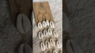 Making Statement Cowrie Shell Earrings [upl. by Mathis]