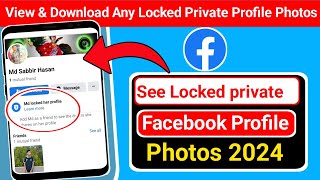 How to See Pro file Photos of Locked Facebook profile 2024 View Locked profile Picture [upl. by Suilienroc]