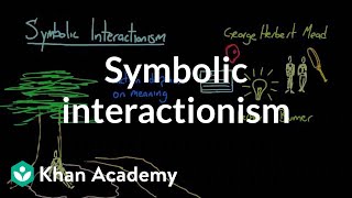 Symbolic interactionism  Society and Culture  MCAT  Khan Academy [upl. by Mcgurn]