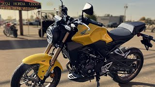 2024 Honda CB300R ABS Pearl Dusk Yellow Stylish amp Thrilling [upl. by Imer]