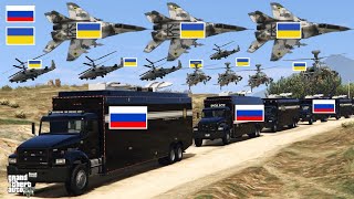 PUTIN UNDERESTIMATED NATOUkrainian Fighter Jets amp Helicopters Attack on Russian Army Weapons GTA [upl. by Nileve]