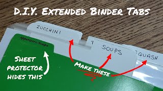 Extended Binder Divider Tabs [upl. by Syst]