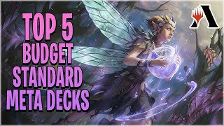 THE BEST BUDGET META MTG ARENA DECKS  GREAT Decks FEWER Rares  Aftermath Standard [upl. by Nylhtac]