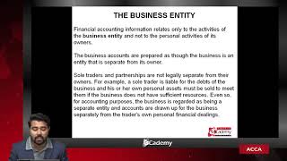 ACCA I FA2 I Accounting Principles Part 1 I Sir Ahmed Raza [upl. by Ilrahc]