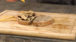 Mushroom Grilled Cheese Recipe How to Make a Mushroom Grilled Cheese Sandwich [upl. by Ehgit83]