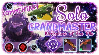 Solo 2030 Grandmaster Nightfall  Hunter  Birthplace of the Vile  Destiny 2 Commentary [upl. by Repohtsirhc864]