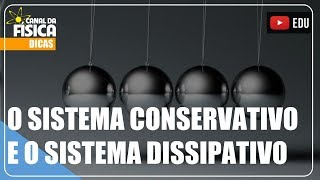 O sistema conservativo e o sistema dissipativo  Canal da Física [upl. by Kress565]