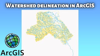 Watershed Delineation using ArcGIS from DEM  Basin in ArcGIS 108 [upl. by Merrilee404]