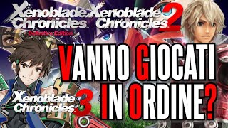 VANNO GIOCATI IN ORDINE ▶ XENOBLADE CHRONICLES SAGA [upl. by Anirual]