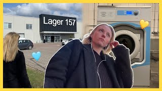 💛 tvättdag ikea lager 157 och mysfrukost 💙 2dagars vlogg [upl. by Hajin]