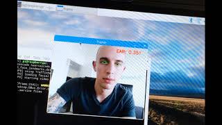Raspberry Pi Driver drowsiness detection with OpenCV and Python [upl. by Ahsal]