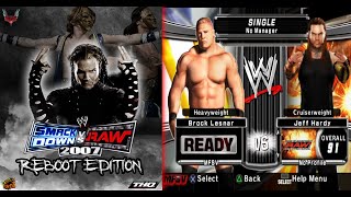 WWE SmackDown Vs RAW 2007 Reboot Edition WIP  All Final Roster Reveal  PS2 Mod [upl. by Vivie]