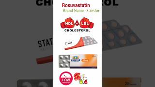 rosuvastatin crestor tablet best for H D l L D L low cholesterol youtoube short video💞💞💞 [upl. by Ahsed]