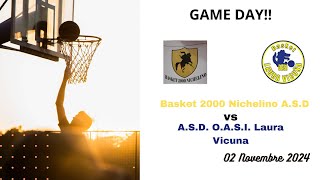 Basket2000NICHELINO ASD vs ASD OASI Laura Vicuna FIPUnder 17 SIlverGirone E [upl. by Akena]