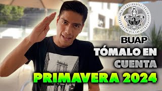 CONSEJOS PARA PRIMAVERA 2024  ADMISIÓN BUAP  TORETO1309 [upl. by Laden]