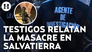 Masacre en Salvatierra Guanajuato  Testigo habla del ataque en la ex hacienda San José del Carmen [upl. by Mcknight]