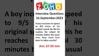 Zoho Interview questions for software developer 2023  exam question paper freshers and experienced [upl. by Mame]