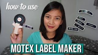 How to Use a Motex E101 Label Maker ✂️ [upl. by Starlin]