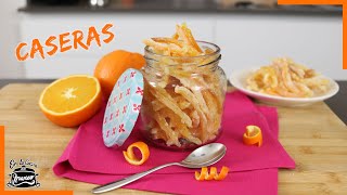 CASCARAS de NARANJA confitadas 🍊 escarchadas [upl. by Aurita]