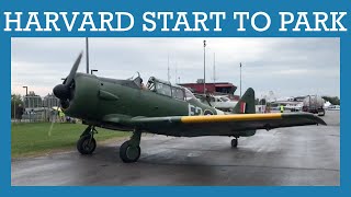 Démarrage du Harvard pour le stationnement  Gatineau Airshow 2019 [upl. by Millie]