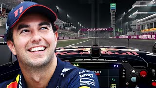 How Often Does Checo Blink Around The QatarGP 🇶🇦  Oracle Virtual Lap [upl. by Matilde]