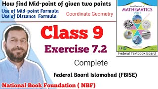 Class 9 Exercise 72 NBF Maths Ex 72 Class 9th federal board FBISE Math national Book foundation [upl. by Vinn491]