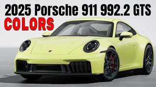 New 2025 Porsche 911 992 2 GTS Colors [upl. by Gregg]