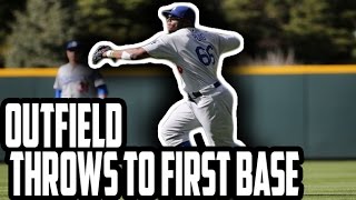 MLB Throws To First From Outfield HD [upl. by Leschen]