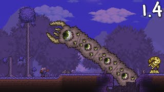 Terraria 14 Master Mode  Eater of Worlds amp Exclusive Writhing Remains Item [upl. by Virendra]