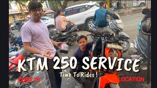 KTM 250 SERVICE COST  KTM 250  SERVICE  PAID SERVICE KTM 250 [upl. by Llevaj]